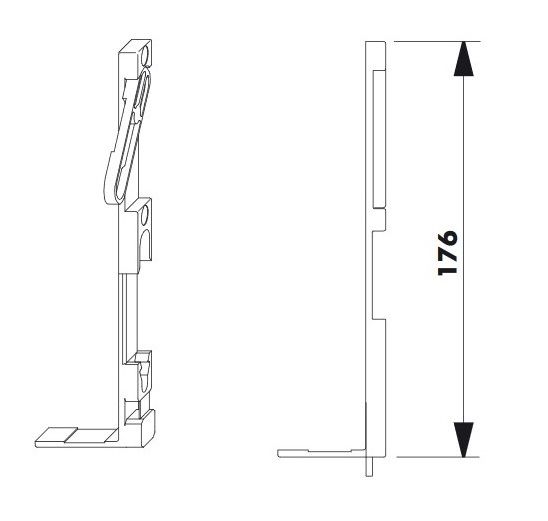 SI Siegenia 276426 701119 Kantenriegel VSU A1360 1360 NEU