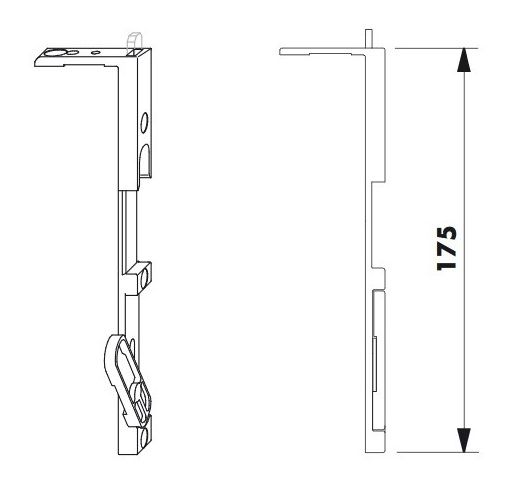SI Siegenia 276495 7011188 Kantenriegel VSO A1360 1360 NEU