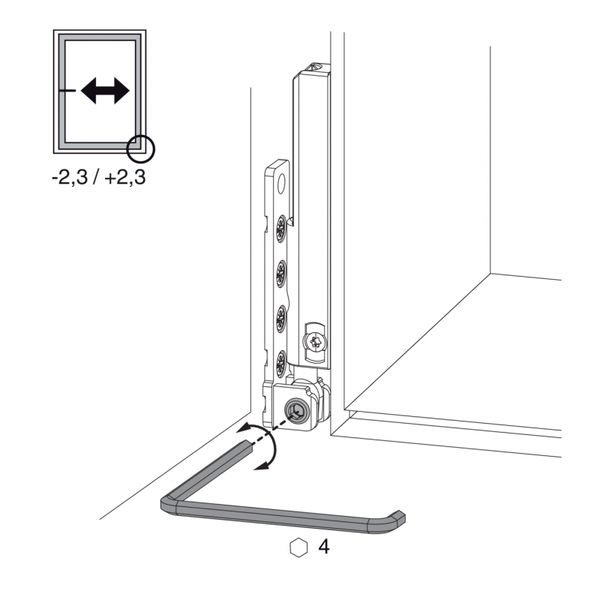 MACO Reparatur Ecklager 52484 und Eckband 52479 für PVC-Fenster