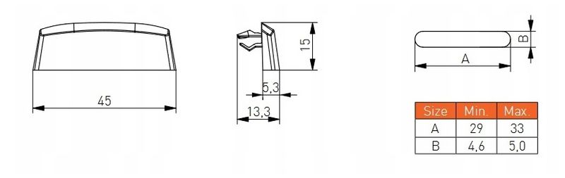 Abdeckkappen Wasserschlitzkappen 10 St. Anthrazit RAL7016 für Kunststoff-Fenster