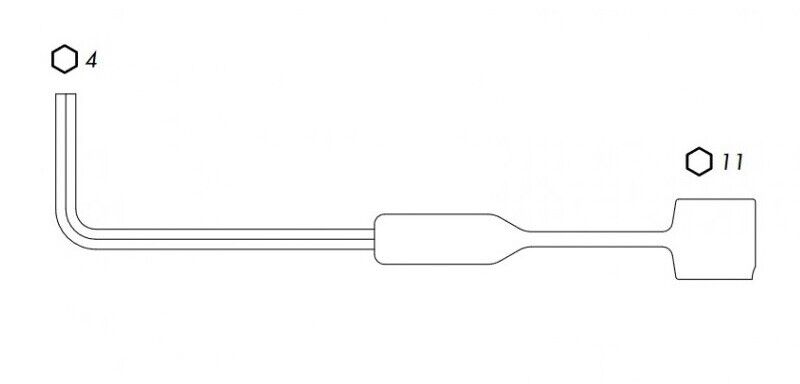 SI Siegenia Fenster Einstellschlüssel SW4/SW11 157756 Neu