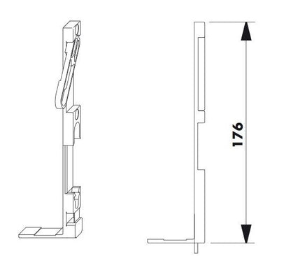 SI Siegenia 276426 701119 Kantenriegel VSU A1360 1360 NEU